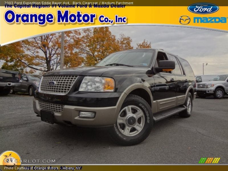 Black Clearcoat / Medium Parchment 2003 Ford Expedition Eddie Bauer 4x4