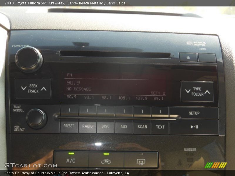 Sandy Beach Metallic / Sand Beige 2010 Toyota Tundra SR5 CrewMax