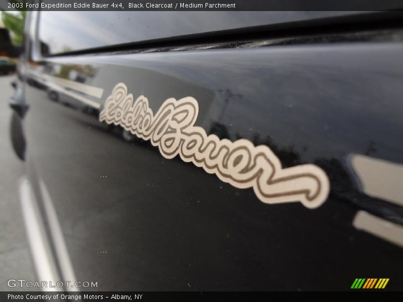 Black Clearcoat / Medium Parchment 2003 Ford Expedition Eddie Bauer 4x4
