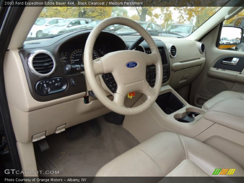 Black Clearcoat / Medium Parchment 2003 Ford Expedition Eddie Bauer 4x4