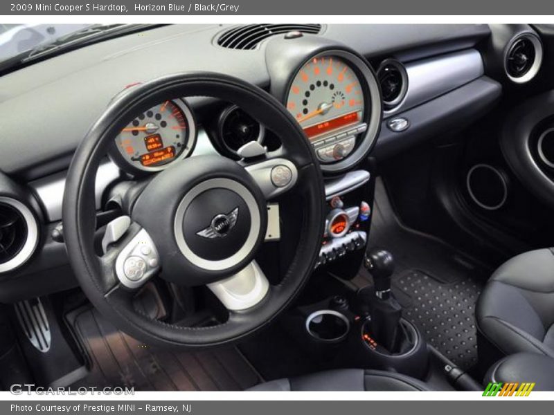 Horizon Blue / Black/Grey 2009 Mini Cooper S Hardtop