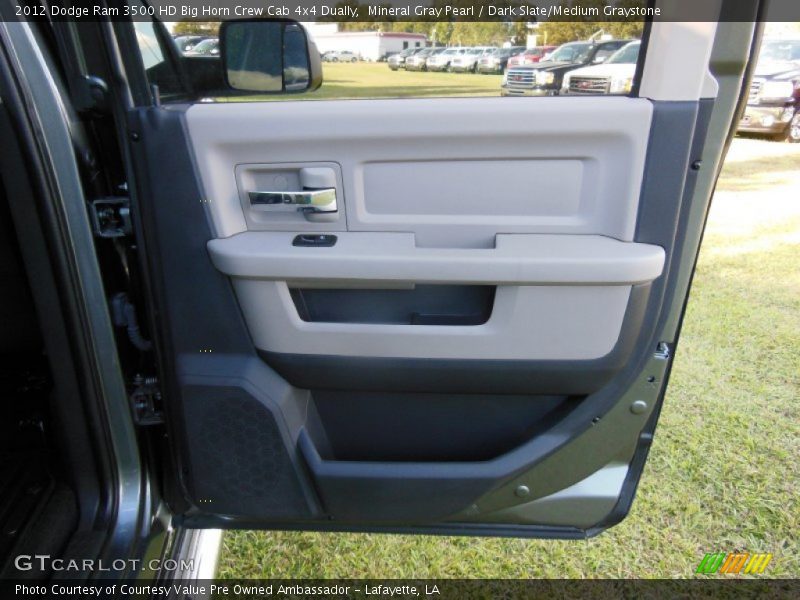 Mineral Gray Pearl / Dark Slate/Medium Graystone 2012 Dodge Ram 3500 HD Big Horn Crew Cab 4x4 Dually