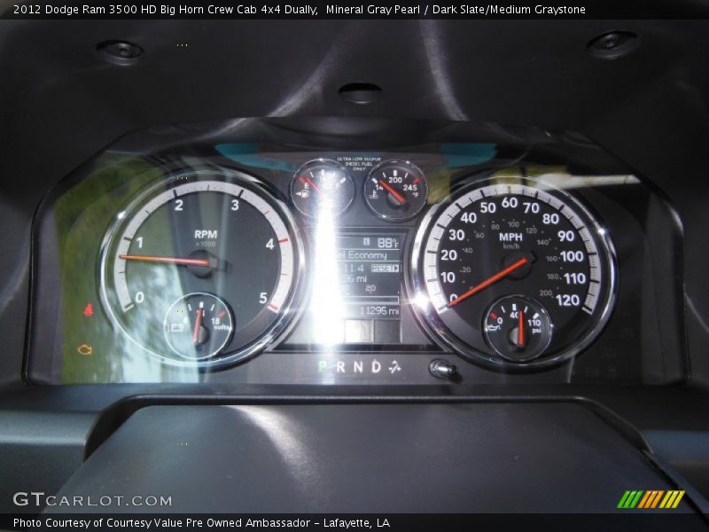 Mineral Gray Pearl / Dark Slate/Medium Graystone 2012 Dodge Ram 3500 HD Big Horn Crew Cab 4x4 Dually
