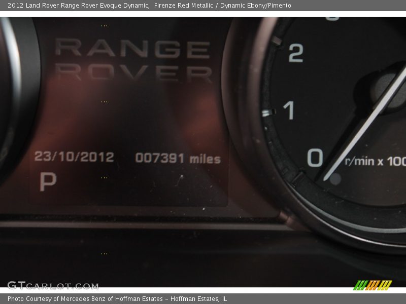 Firenze Red Metallic / Dynamic Ebony/Pimento 2012 Land Rover Range Rover Evoque Dynamic