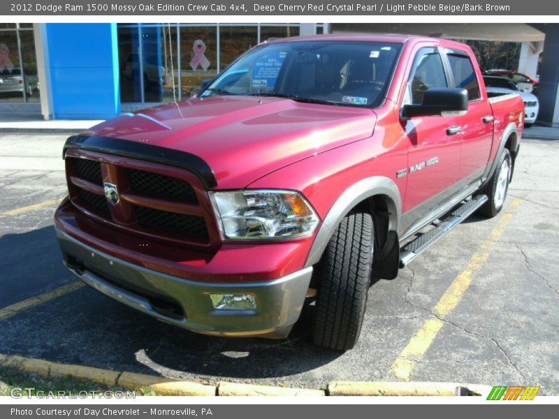 Deep Cherry Red Crystal Pearl / Light Pebble Beige/Bark Brown 2012 Dodge Ram 1500 Mossy Oak Edition Crew Cab 4x4