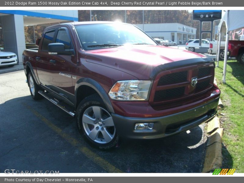 Deep Cherry Red Crystal Pearl / Light Pebble Beige/Bark Brown 2012 Dodge Ram 1500 Mossy Oak Edition Crew Cab 4x4