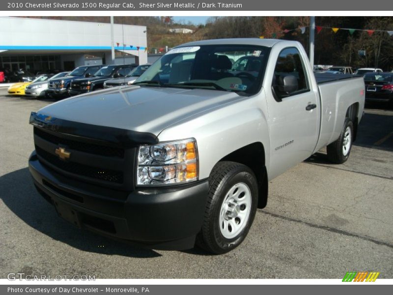 Sheer Silver Metallic / Dark Titanium 2010 Chevrolet Silverado 1500 Regular Cab