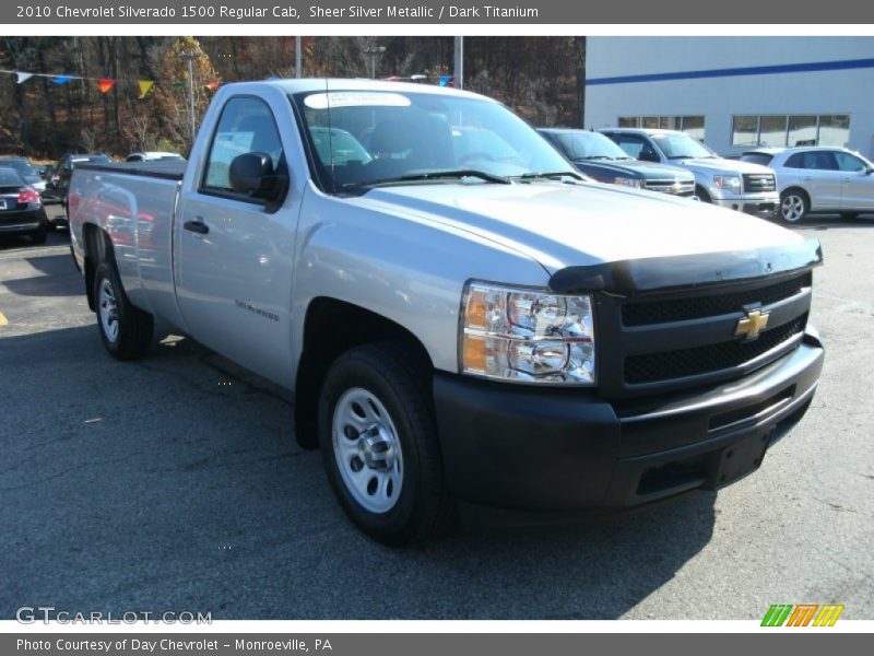 Sheer Silver Metallic / Dark Titanium 2010 Chevrolet Silverado 1500 Regular Cab