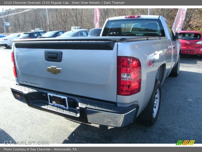 Sheer Silver Metallic / Dark Titanium 2010 Chevrolet Silverado 1500 Regular Cab