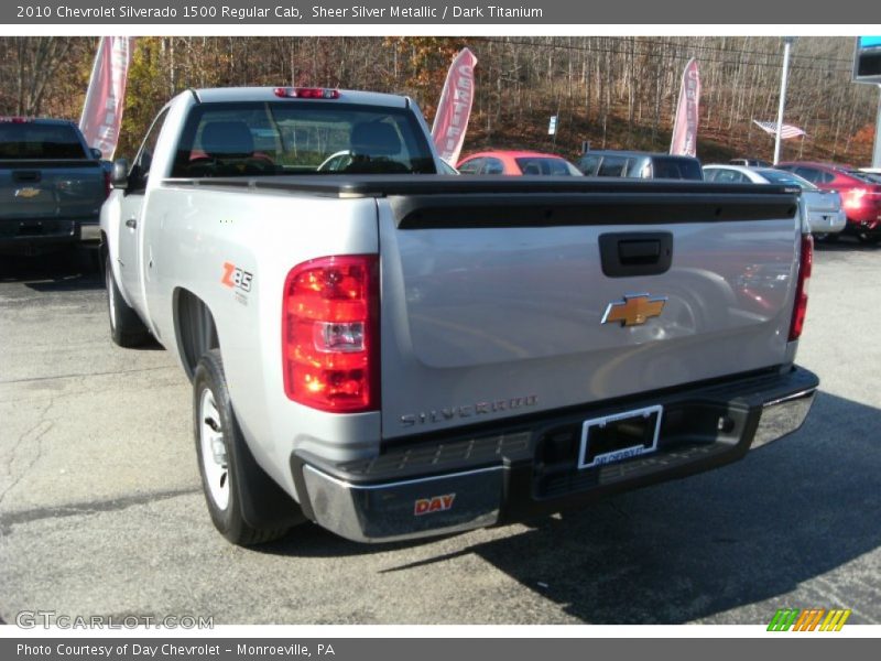 Sheer Silver Metallic / Dark Titanium 2010 Chevrolet Silverado 1500 Regular Cab