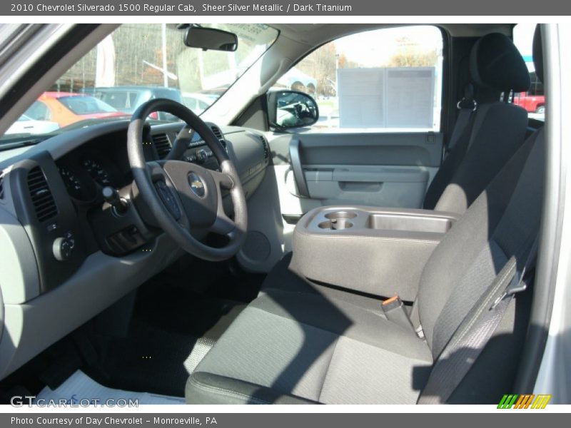 Sheer Silver Metallic / Dark Titanium 2010 Chevrolet Silverado 1500 Regular Cab