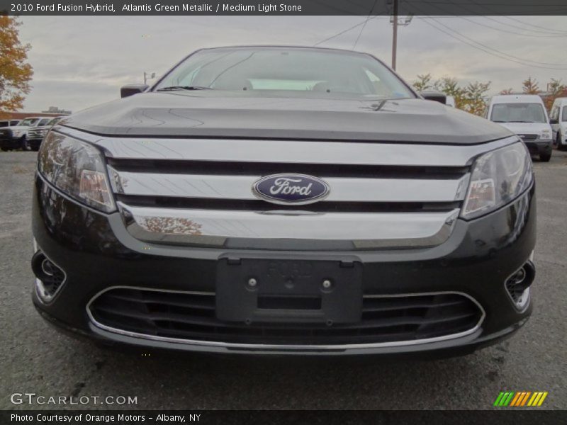 Atlantis Green Metallic / Medium Light Stone 2010 Ford Fusion Hybrid