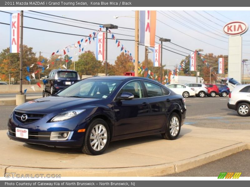 Kona Blue Mica / Black 2011 Mazda MAZDA6 i Grand Touring Sedan