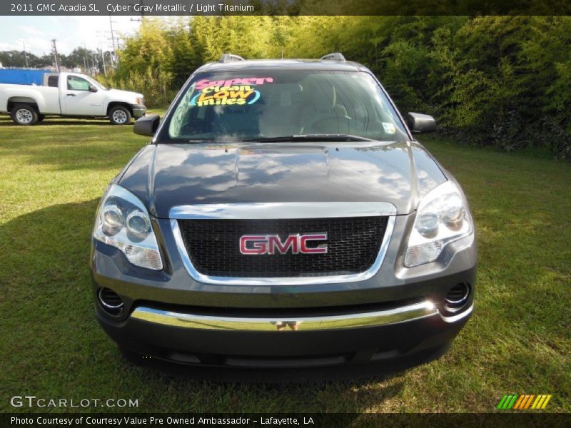 Cyber Gray Metallic / Light Titanium 2011 GMC Acadia SL