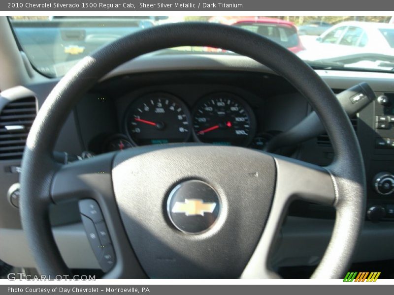 Sheer Silver Metallic / Dark Titanium 2010 Chevrolet Silverado 1500 Regular Cab