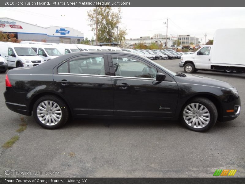 Atlantis Green Metallic / Medium Light Stone 2010 Ford Fusion Hybrid