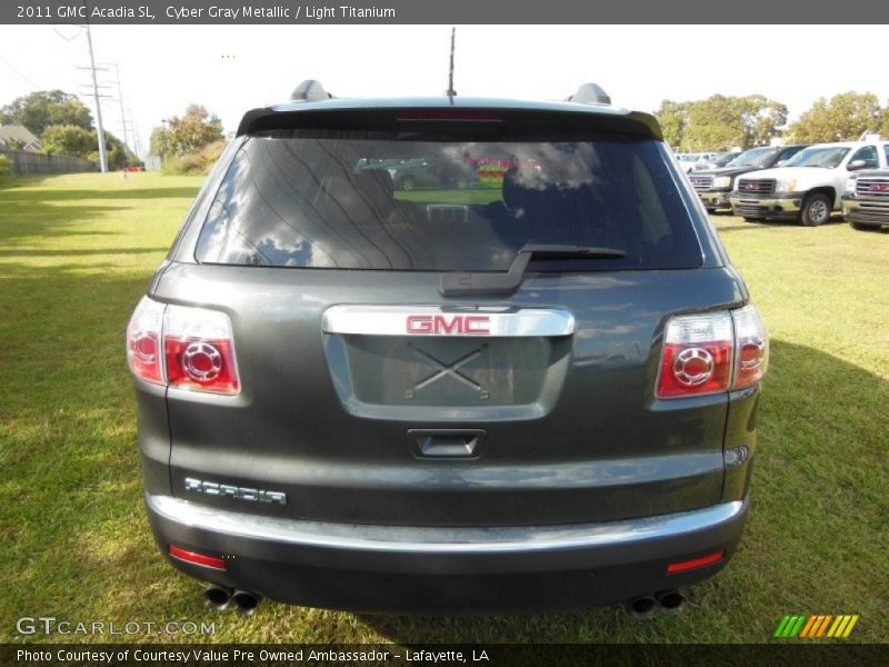 Cyber Gray Metallic / Light Titanium 2011 GMC Acadia SL