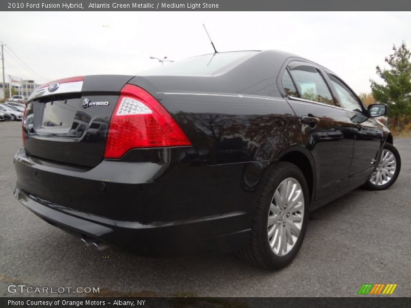 Atlantis Green Metallic / Medium Light Stone 2010 Ford Fusion Hybrid