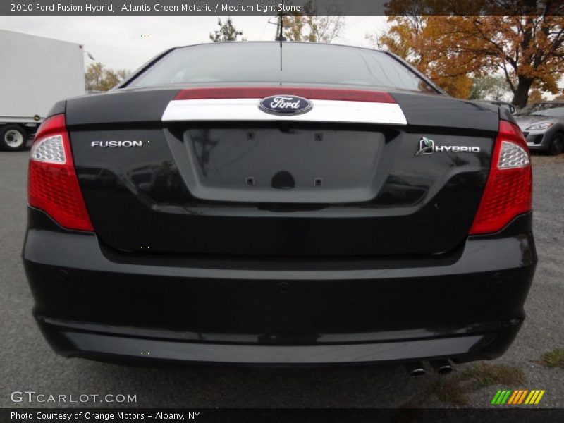 Atlantis Green Metallic / Medium Light Stone 2010 Ford Fusion Hybrid