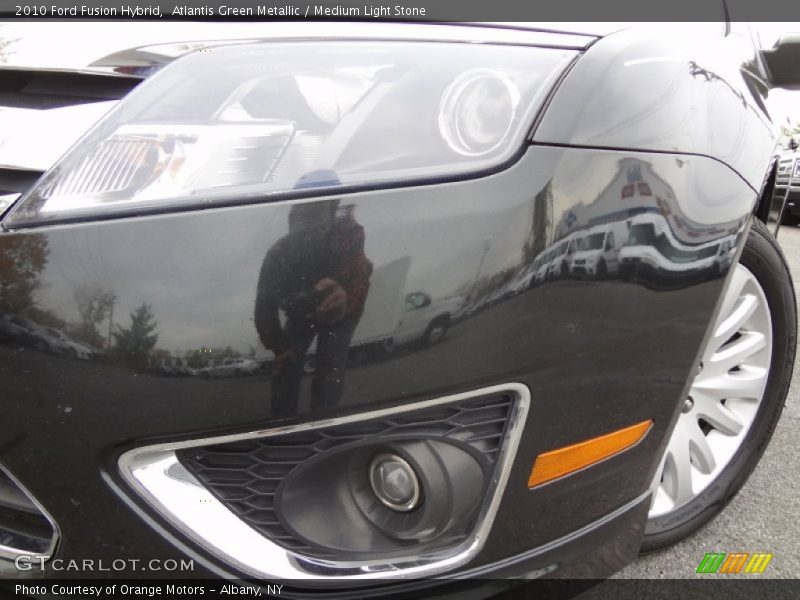 Atlantis Green Metallic / Medium Light Stone 2010 Ford Fusion Hybrid