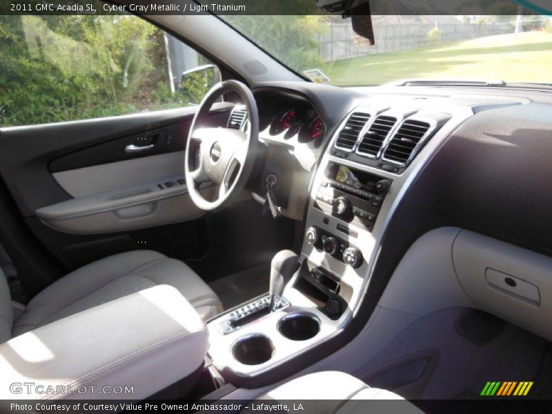 Cyber Gray Metallic / Light Titanium 2011 GMC Acadia SL