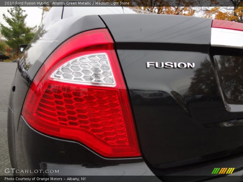 Atlantis Green Metallic / Medium Light Stone 2010 Ford Fusion Hybrid