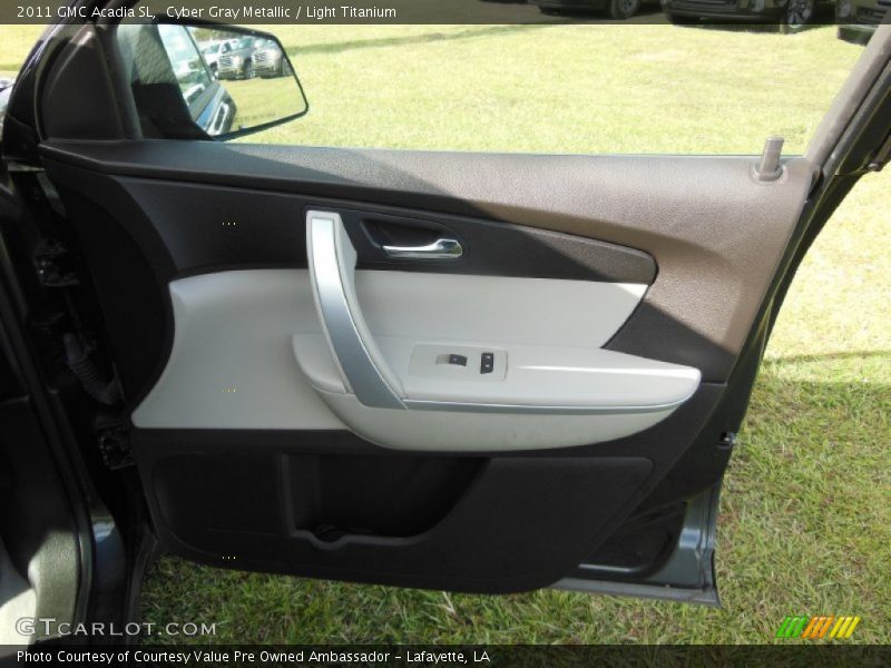 Cyber Gray Metallic / Light Titanium 2011 GMC Acadia SL