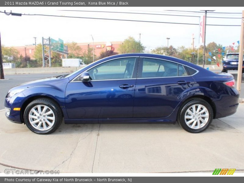 Kona Blue Mica / Black 2011 Mazda MAZDA6 i Grand Touring Sedan