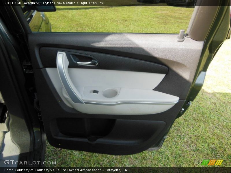 Cyber Gray Metallic / Light Titanium 2011 GMC Acadia SL