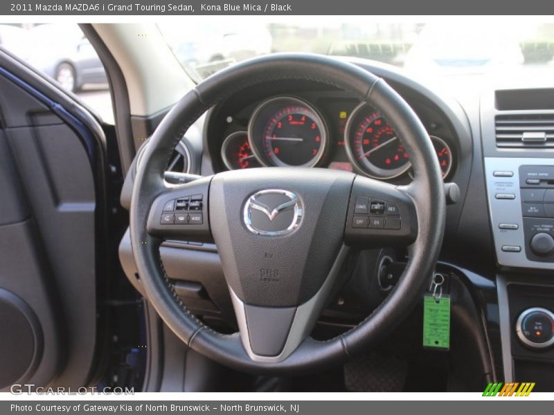 Kona Blue Mica / Black 2011 Mazda MAZDA6 i Grand Touring Sedan
