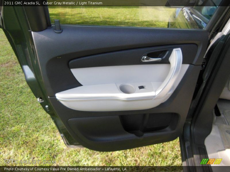 Cyber Gray Metallic / Light Titanium 2011 GMC Acadia SL