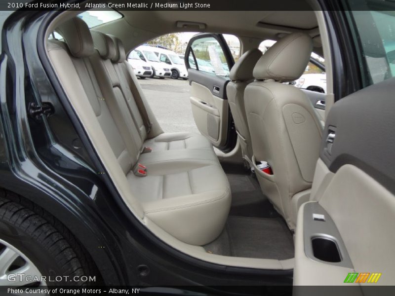 Atlantis Green Metallic / Medium Light Stone 2010 Ford Fusion Hybrid