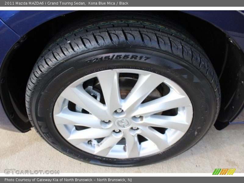 Kona Blue Mica / Black 2011 Mazda MAZDA6 i Grand Touring Sedan