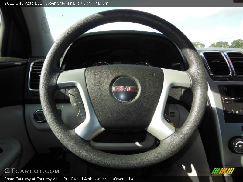 Cyber Gray Metallic / Light Titanium 2011 GMC Acadia SL