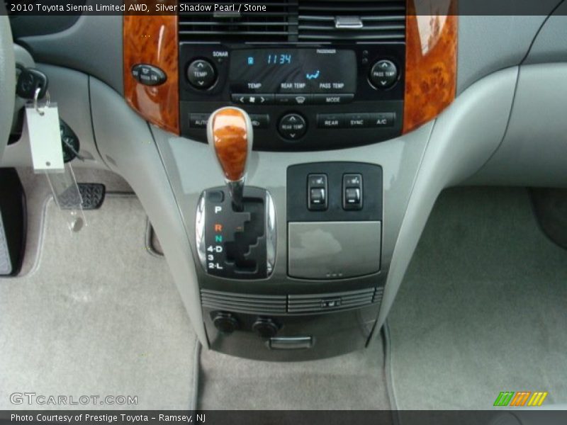Silver Shadow Pearl / Stone 2010 Toyota Sienna Limited AWD