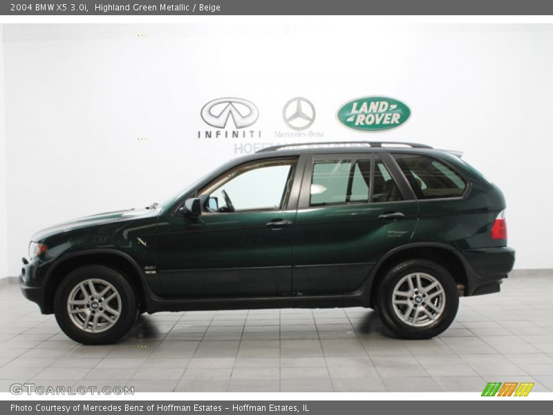 Highland Green Metallic / Beige 2004 BMW X5 3.0i