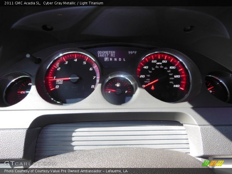 Cyber Gray Metallic / Light Titanium 2011 GMC Acadia SL