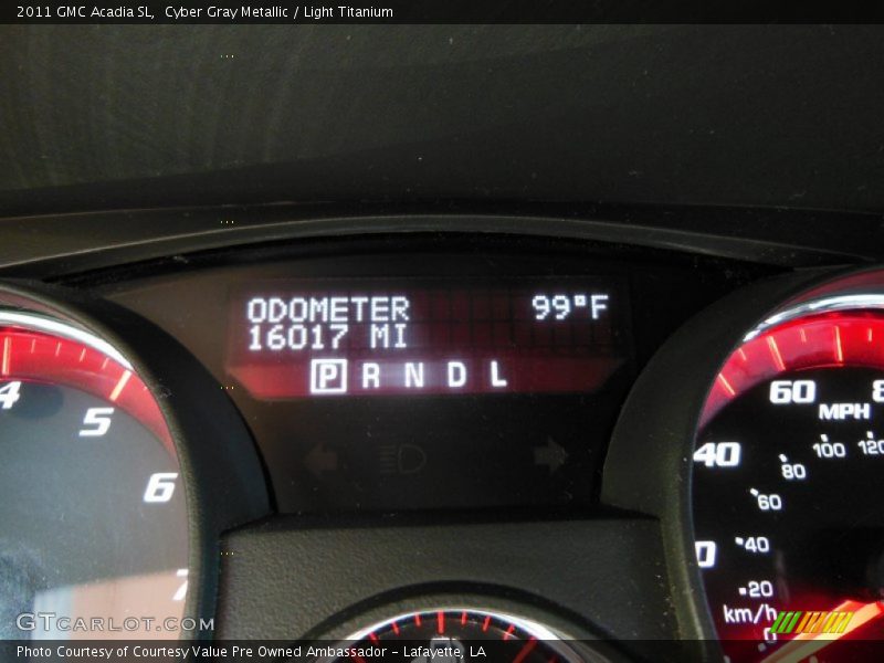 Cyber Gray Metallic / Light Titanium 2011 GMC Acadia SL