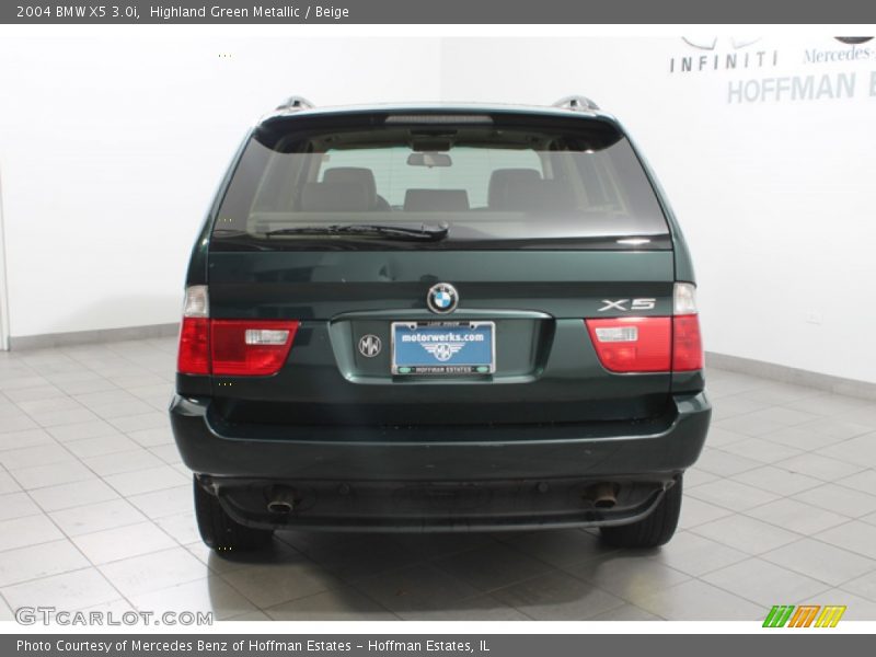 Highland Green Metallic / Beige 2004 BMW X5 3.0i