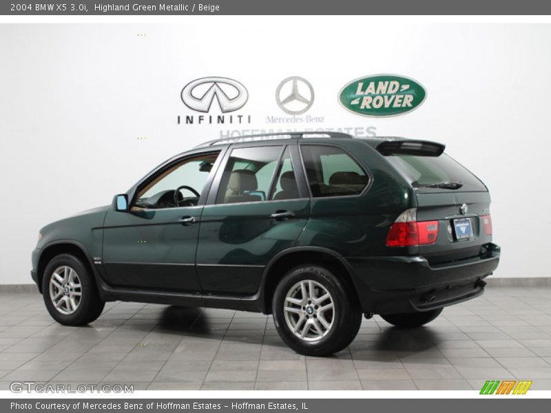 Highland Green Metallic / Beige 2004 BMW X5 3.0i