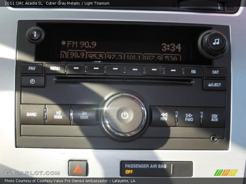Cyber Gray Metallic / Light Titanium 2011 GMC Acadia SL