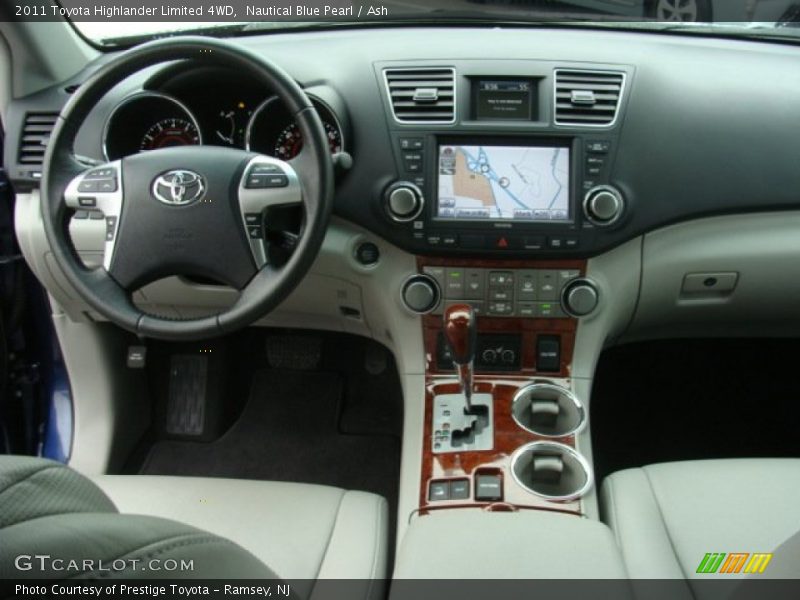 Nautical Blue Pearl / Ash 2011 Toyota Highlander Limited 4WD