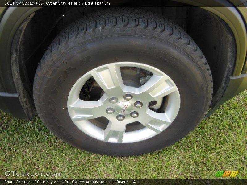 Cyber Gray Metallic / Light Titanium 2011 GMC Acadia SL