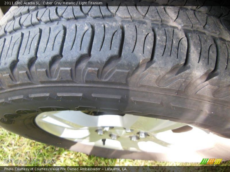 Cyber Gray Metallic / Light Titanium 2011 GMC Acadia SL