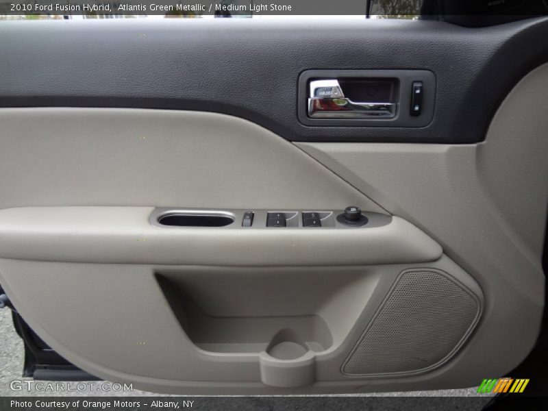 Atlantis Green Metallic / Medium Light Stone 2010 Ford Fusion Hybrid