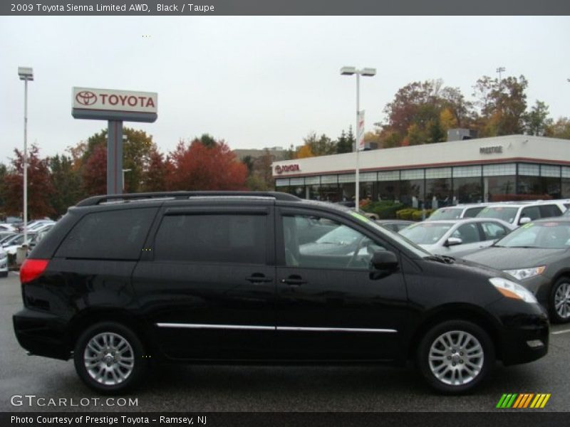 Black / Taupe 2009 Toyota Sienna Limited AWD