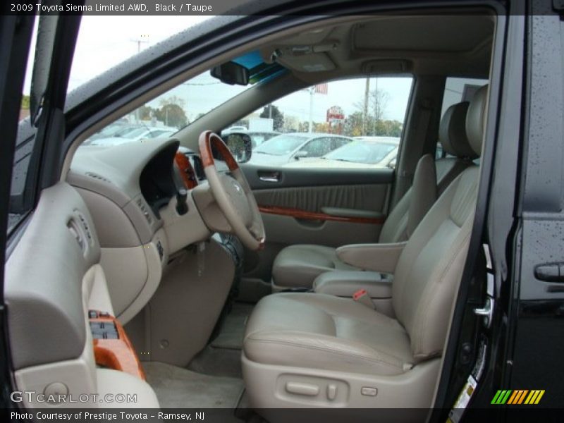 Black / Taupe 2009 Toyota Sienna Limited AWD