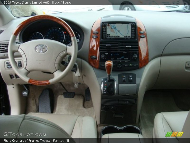 Black / Taupe 2009 Toyota Sienna Limited AWD