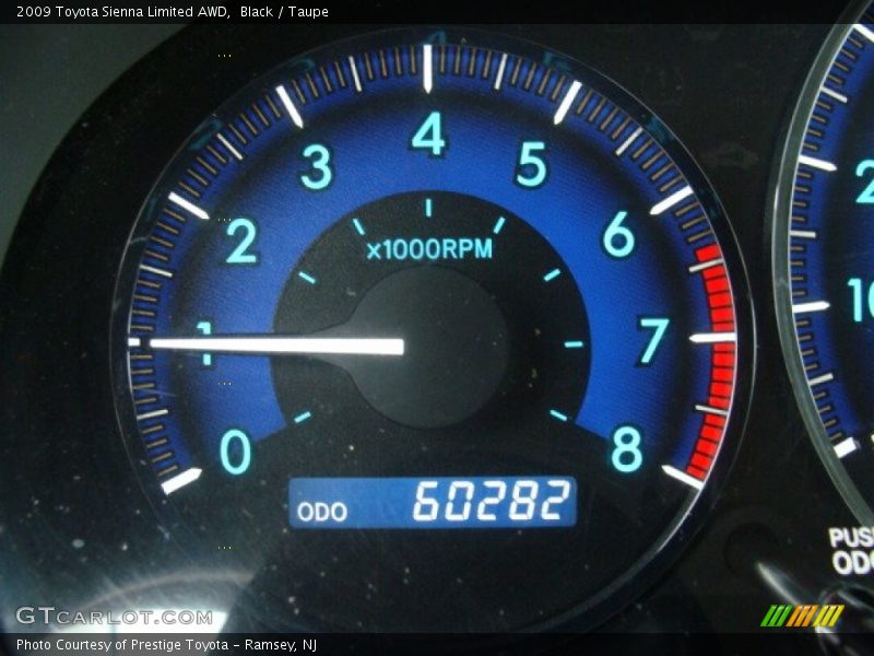 Black / Taupe 2009 Toyota Sienna Limited AWD