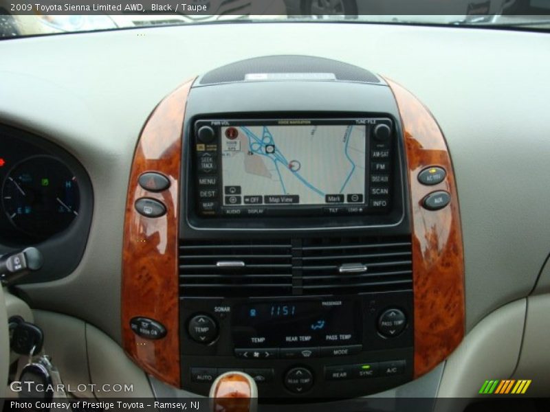Black / Taupe 2009 Toyota Sienna Limited AWD
